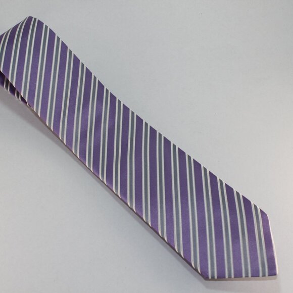 NEW Lanae Joy Silk Tie - Exclusive Private Label - Lavender Silve… - Picture 2 of 4